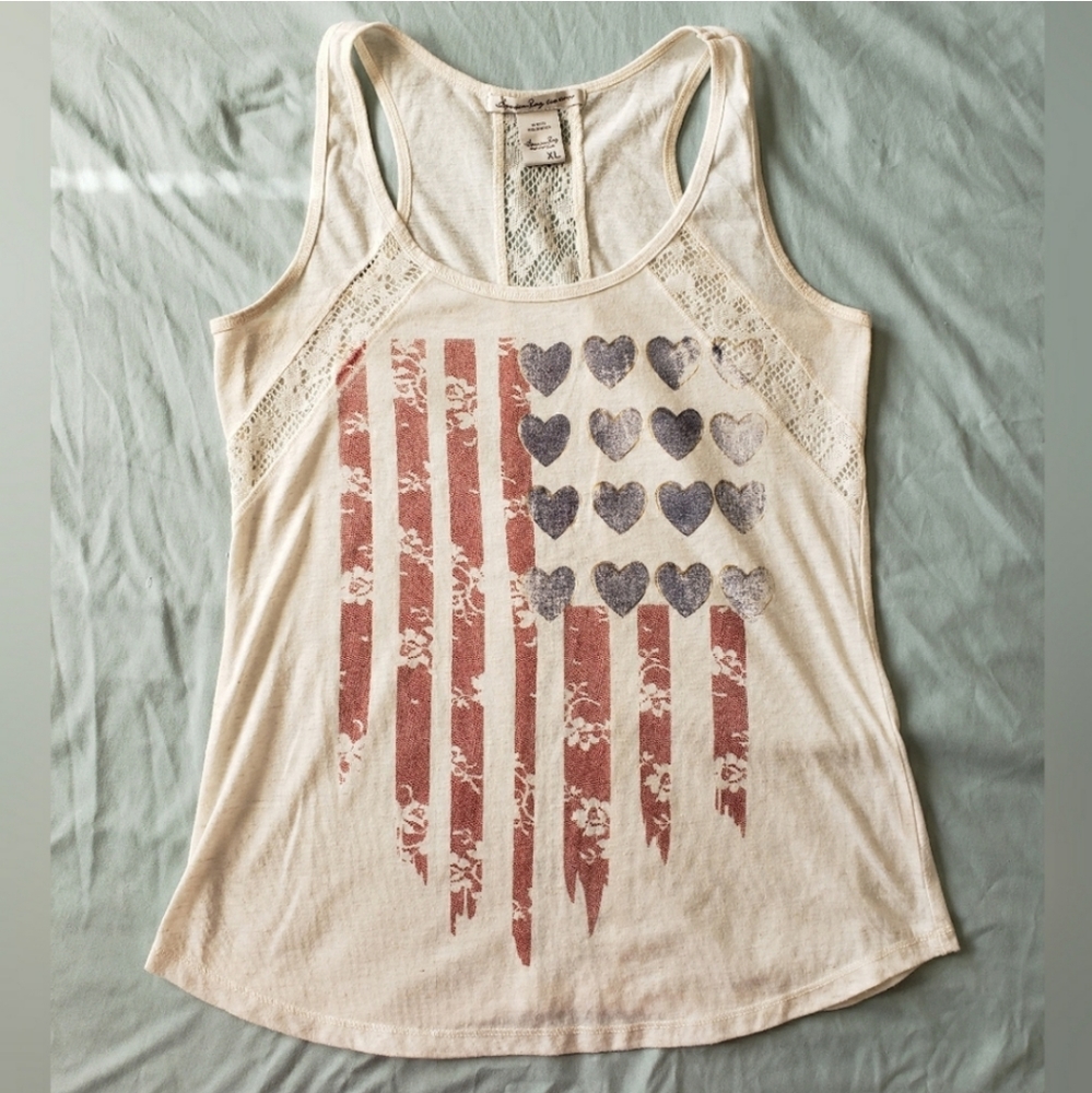 American Flag Tank Top by American Rag